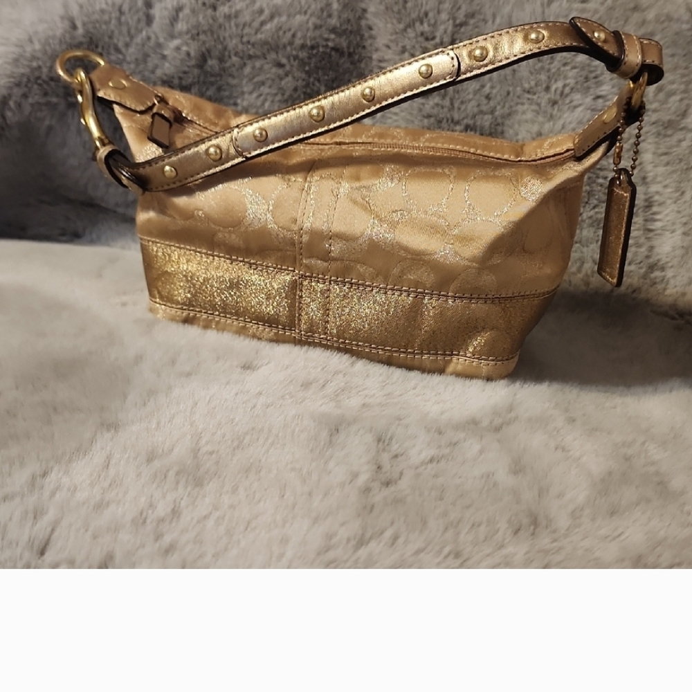Coach Dark Brown Leather Shoulder Bag - Picture 2 of 4